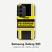 Feuerwehr Handyhülle Samsung® Hardcase Schwarz/Gelb mit Name und Wunschort – Samsung Galaxy S23 / S23 Plus / S23 Ultra