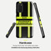 Feuerwehr Handyhülle Samsung® Hardcase Schwarz/Leuchtgelb mit Name und Wunschort – Samsung Galaxy S20 / S20 FE / S20 Plus / S20 Ultra