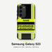 Feuerwehr Handyhülle Samsung® Hardcase Schwarz/Leuchtgelb mit Name und Wunschort – Samsung Galaxy S23 / S23 Plus / S23 Ultra