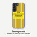 Feuerwehr Handyhülle Samsung® Transparent Gold/Gelb mit Name und Wunschort – Samsung Galaxy S22 / S22 Plus / S22 Ultra