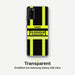Feuerwehr Handyhülle Samsung® Transparent Schwarz/Leuchtgelb mit Name und Wunschort – Samsung Galaxy S20 / S20 Plus / S20 Ultra