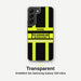 Feuerwehr Handyhülle Samsung® Transparent Schwarz/Leuchtgelb mit Name und Wunschort – Samsung Galaxy S22 / S22 Plus / S22 Ultra