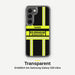 Feuerwehr Handyhülle Samsung® Transparent Schwarz/Leuchtgelb mit Name und Wunschort – Samsung Galaxy S23 / S23 Plus / S23 Ultra