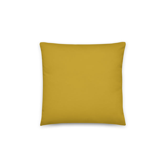 Feuerwehr Basic-Kissen Gold/Gelb – Rückseite