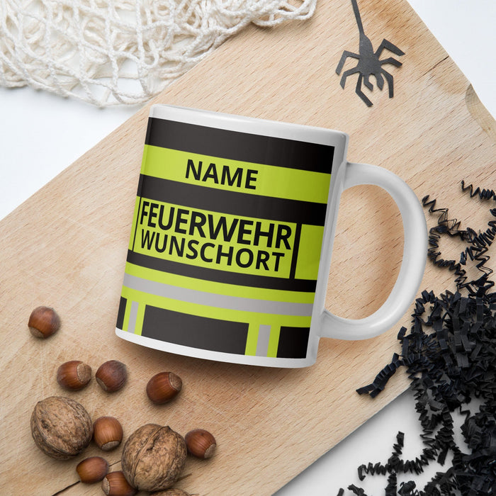 Feuerwehr Tasse – Personalisiert mit Name & Wunschort (Schwarz/Leuchtgelb) – Bild 14