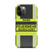 Feuerwehr Handyhülle für iPhone® Hardcase in Schwarz/Leuchtgelb