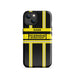Feuerwehr Handyhülle iPhone® Hardcase Schwarz/Gelb mit Name und Wunschort – iPhone 13 / 13 mini / 13 Pro / 13 Pro Max