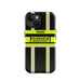 Feuerwehr Handyhülle iPhone® Hardcase Schwarz/Leuchtgelb mit Name und Wunschort – iPhone 15 / 15 Plus / 15 Pro / 15 Pro Max