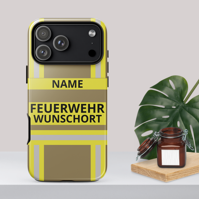 Feuerwehr Handyhülle iPhone® Hardcase Gold/Gelb