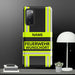 Feuerwehr Handyhülle Samsung® Galaxy S20 FE Hardcase Schwarz/Leuchtgelb – personalisiert mit Name und Feuerwehr