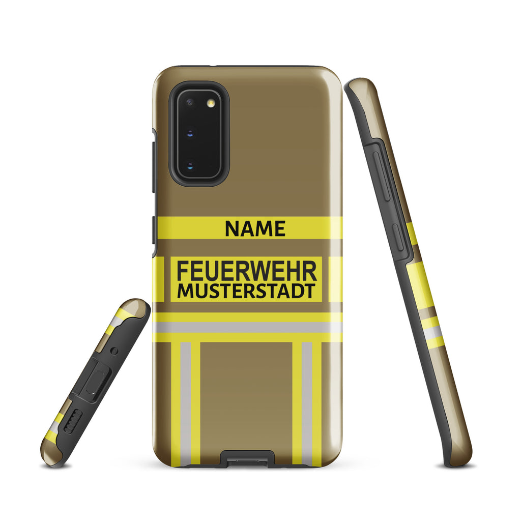 Feuerwehr Handyhülle Samsung® Hardcase Gelb/Gold — 112-must-have.de
