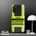 Feuerwehr Handyhülle Samsung® Galaxy S20 Hardcase Schwarz/Leuchtgelb – personalisiert mit Name und Feuerwehr