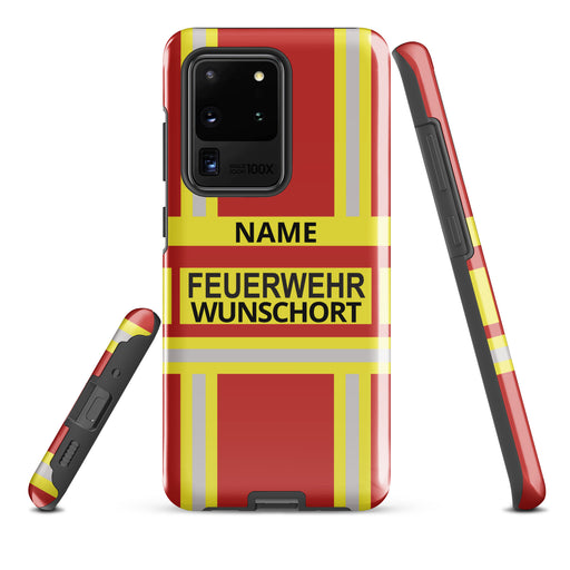 Feuerwehr Handyhülle für Samsung® Hardcase in Rot/Gelb