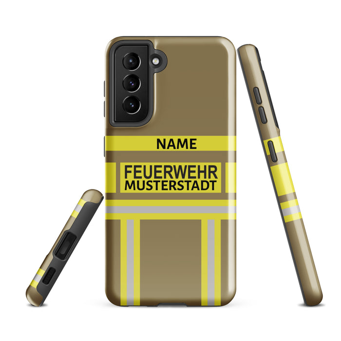 Feuerwehr Handyhülle Samsung® Hardcase Gelb/Gold