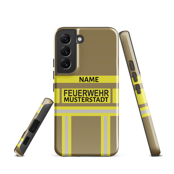 Feuerwehr Handyhülle Samsung® Hardcase Gelb/Gold