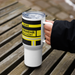 Feuerwehr Thermobecher – Personalisiert mit Name & Wunschort (Schwarz/Gelb) – Bild 7
